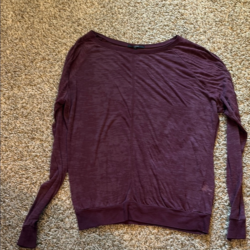 Tart Purple See Through Long Sleeved Shirt